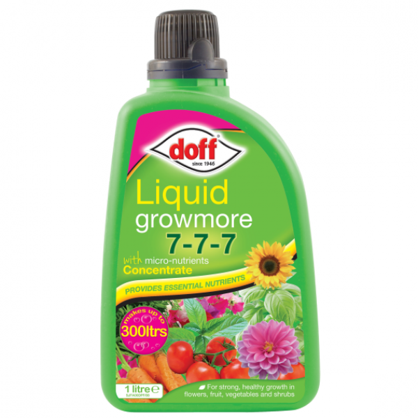 Doff Liquid Growmore 7-7-7 with micro-nutrients (1litre  Concentrate)