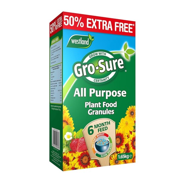 Gro-Sure All Purpose Plant Food Granules 1.1kg + 50% Free
