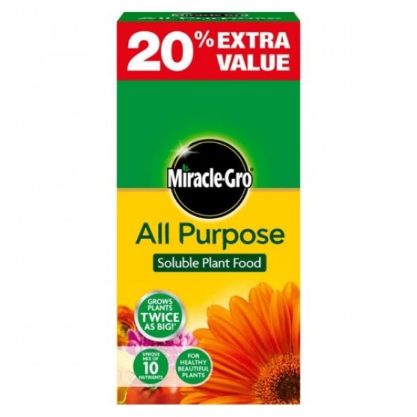 Miracle-Gro All Purpose Soluble Plant food - 1kg +20% free