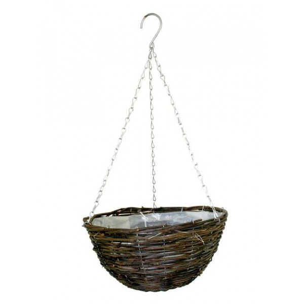 Hanging basket - Rattan - 12" - x1