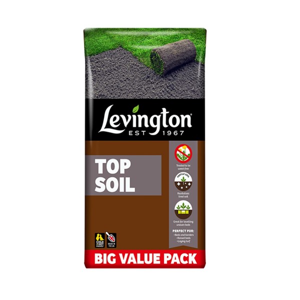 Levingtons Peat Free Top Soil 30L - Special 3 for £12