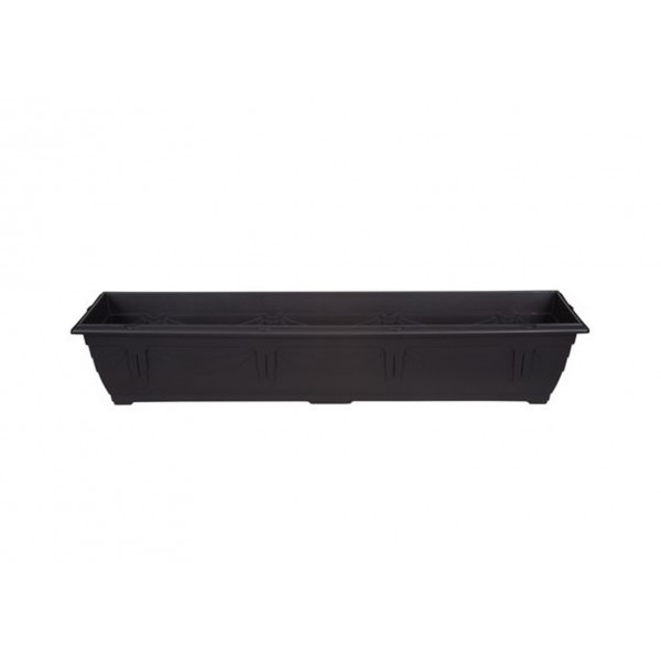 Plastic Venetian Window Box Black 90cm