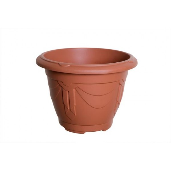 Plastic Round Venetian Terraccota - 58cms