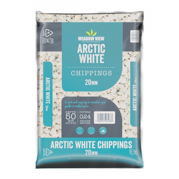 Meadow View White Artic White Chippings