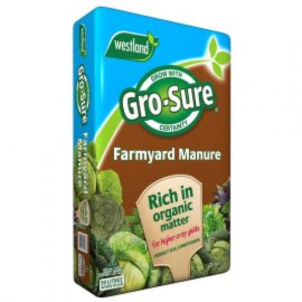 Gro-Sure Farmyard Organic Manure 50L - Special 3 for £12